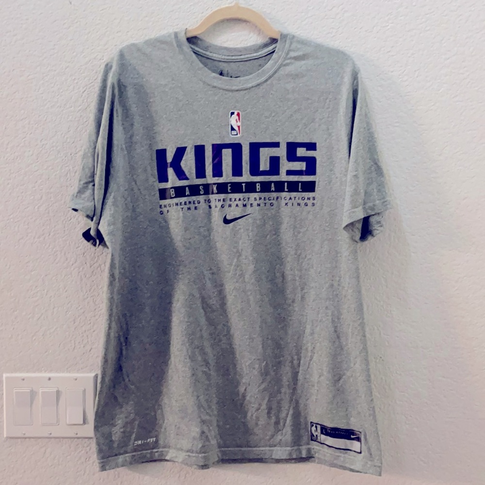Nike NBA Sacramento Kings Team Issue Dri Fit Tshirt Like New